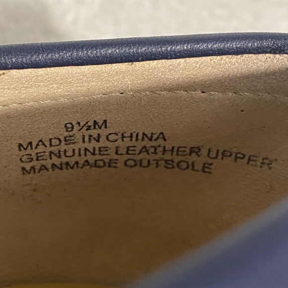 Talbots Navy Blue Leather Loafers Women’s Size 9.5M - Picture 8 of 9